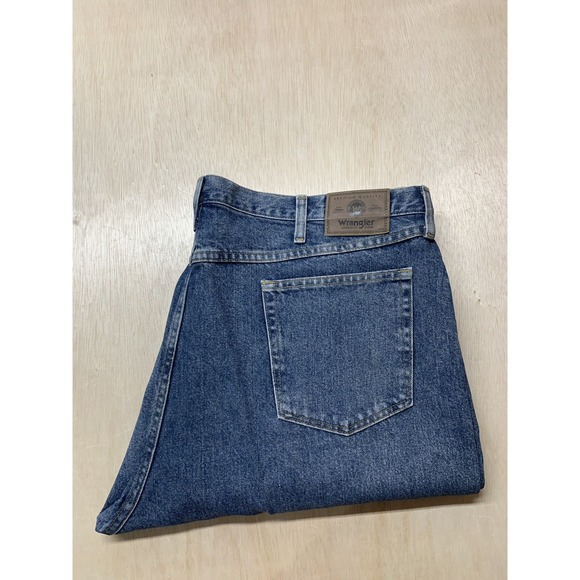 Wrangler Mens 5 Star Premium Regular Fit Jeans Blue Size 44x30 - Picture 1 of 7